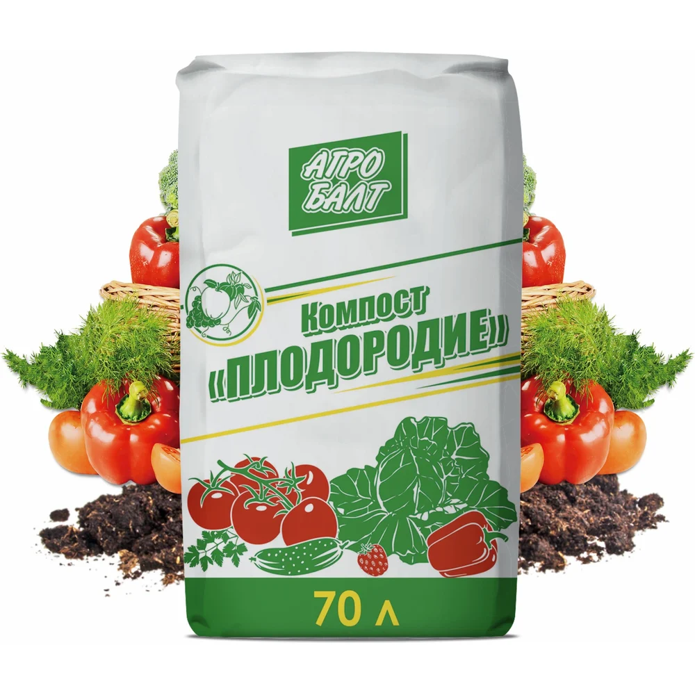 Агробалт Компост Плодородие 70 л